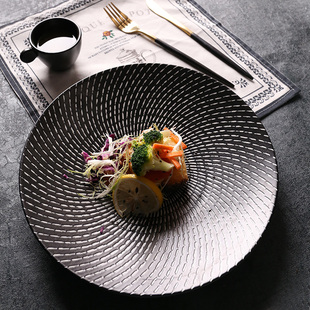 骨质瓷西餐盘意面盘陶瓷深汤餐盘创意水果沙拉盘西式意大利面盘子