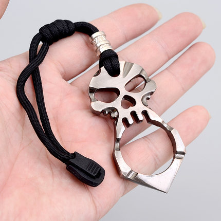单指扣防身虎指虎铁莲花指环拳刺防卫戒指扣男士女子性武器户外_7折