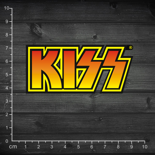 单张kiss乐队 摇滚贴纸 笔记本贴纸 行李箱贴纸 防水 pvc贴纸