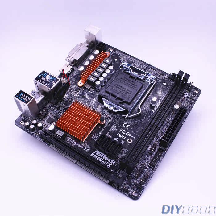 asrock/华擎科技 b150m-itx 1151主板 itx ddr4支持6100 i5-6500_双氙