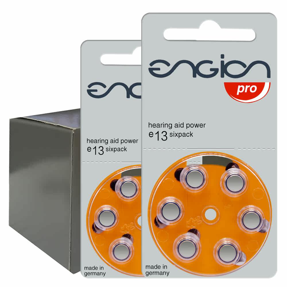 德国助听器专用锌空气电池engion13e13a13引擎13型号电池pr48