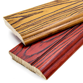 柳树湾 8.3cm 品质仿古 开放漆 番龙眼纯实木踢脚线 地板瓷砖通用