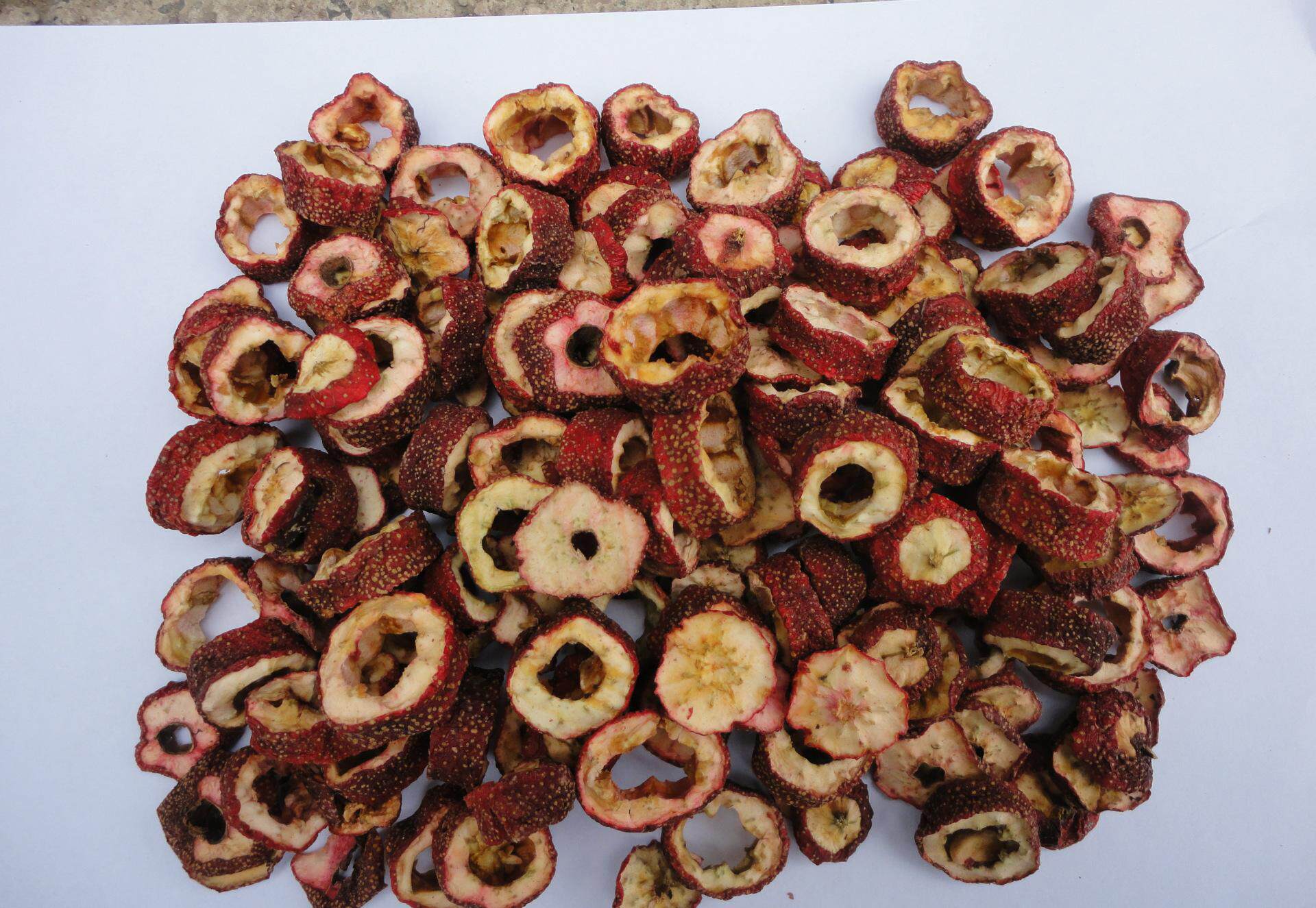 无核山楂干 500g包邮 空心山楂片 无硫无核无籽 中药材500克13元