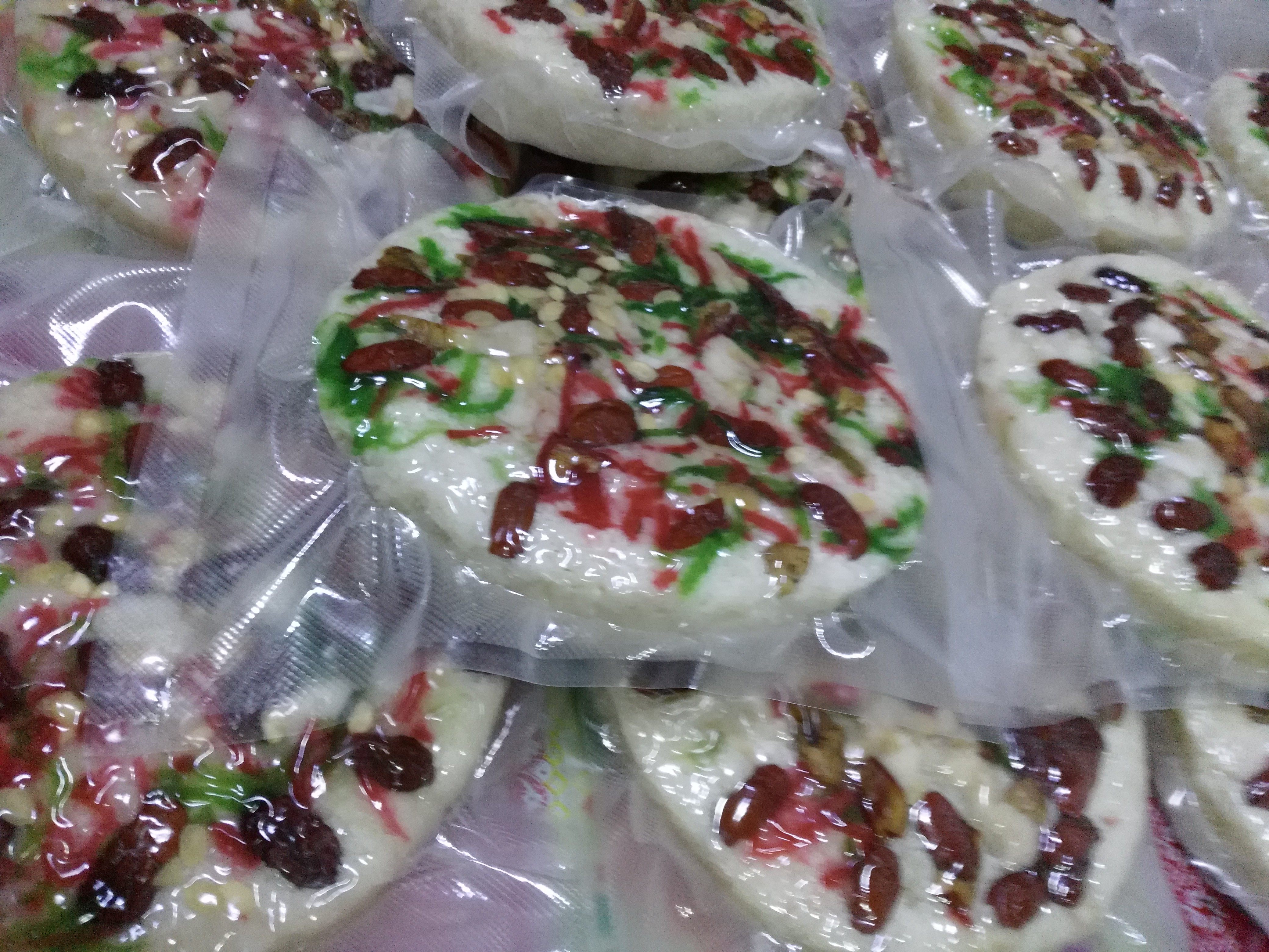 苏州东山特产2017新鲜农家自制猪油糕年膏 核桃红枣糕礼品盒装