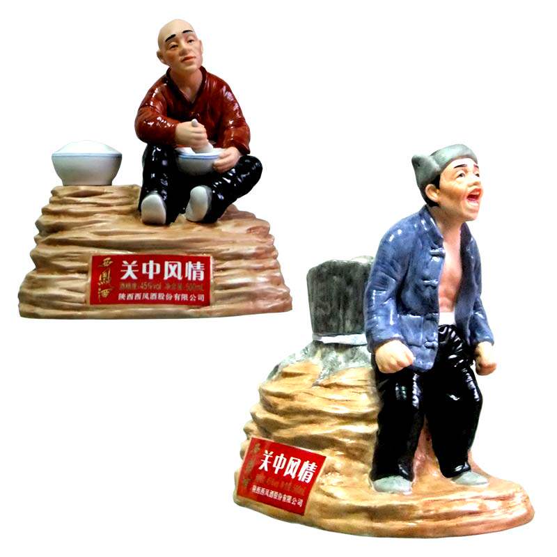 西凤酒 关中风情 45度500ml*8坛 陕西八大怪 白酒