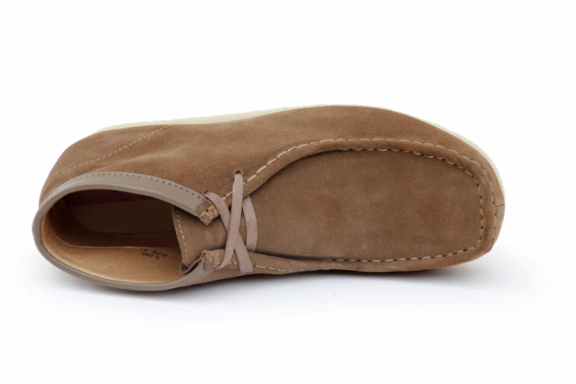 大步乐冬季平跟系带头层磨砂牛皮休闲时尚牛筋底男款高帮袋鼠鞋