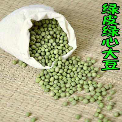 新货 农家 生青豆 杂粮 绿黄豆 绿皮 笨黄豆 煮粥打豆浆原料 250g