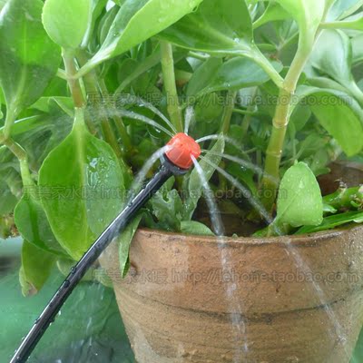 滴灌套装 可调大小滴头花卉浇水自动浇花微喷系统滴水套装设备