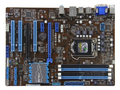asus/华硕 p8b75-v lga1155高端大板usb3.0 sata3 i3 i5 i7主板