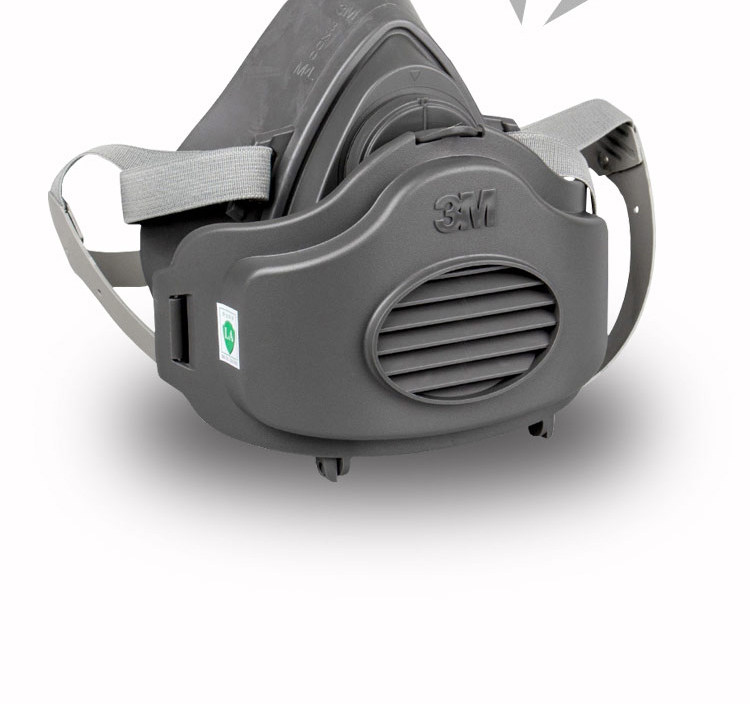 3m3200防尘口罩面具工业粉尘 防毒灰尘打磨装修透气劳保面罩