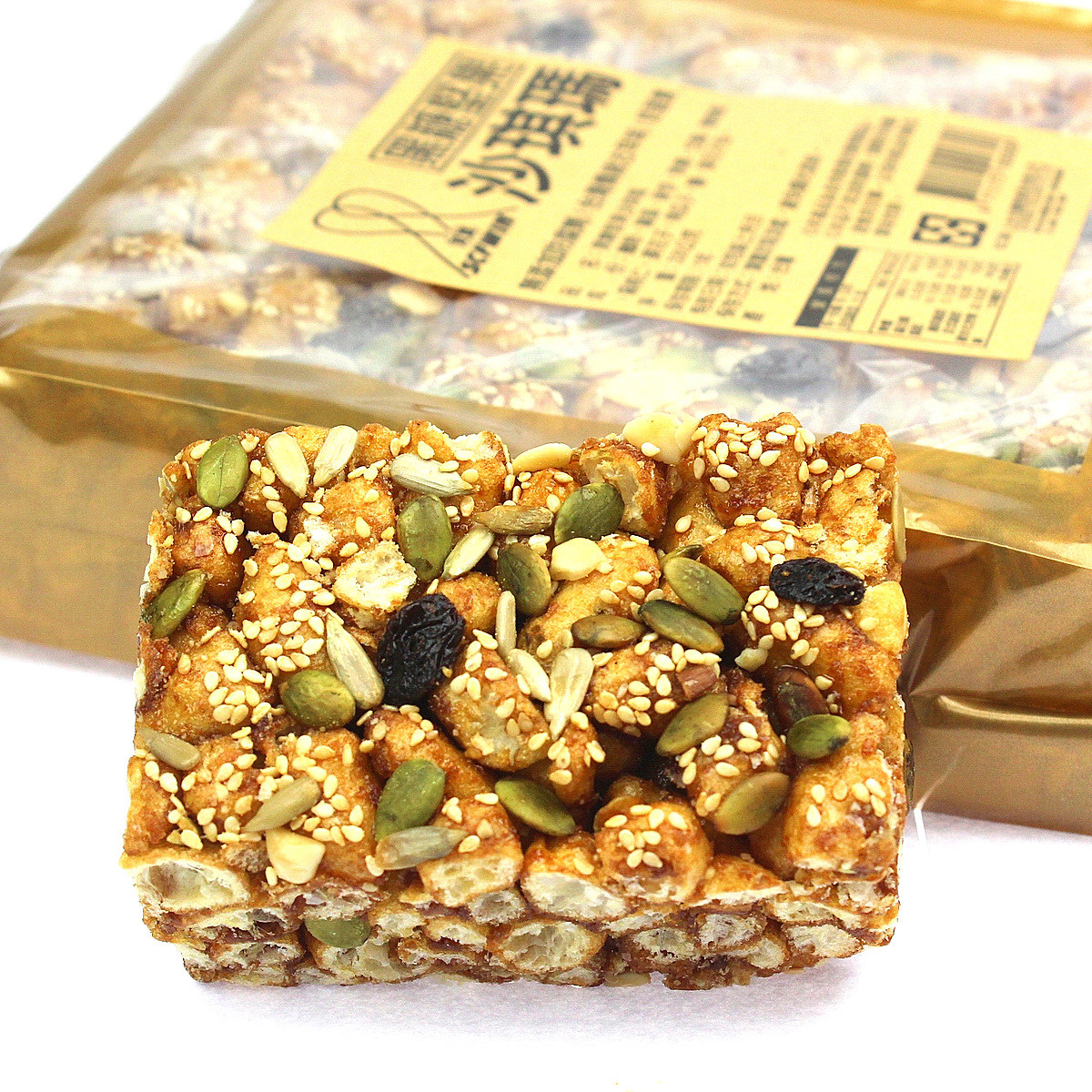 台湾传统古早美味 黑糖坚果沙琪玛330g 进口零食品下午茶好吃饼干