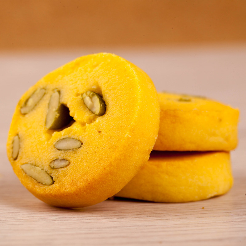 【天猫超市】蜜诺达南瓜小籽小西饼90g/盒曲奇饼干办公零食下午茶