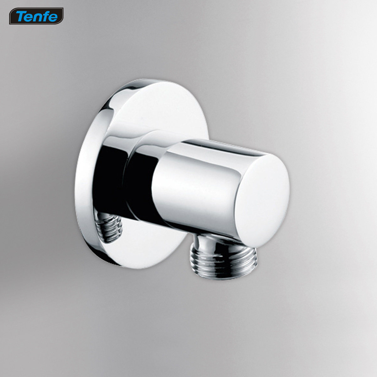 鼎菲 全铜入墙淋浴花洒转接头 4分通用花洒连接头 软管弯头24005