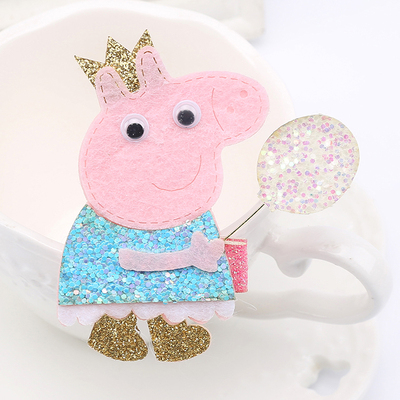 儿童发饰韩国儿童佩佩猪发夹宝宝发夹宝宝发卡女孩头饰饰品