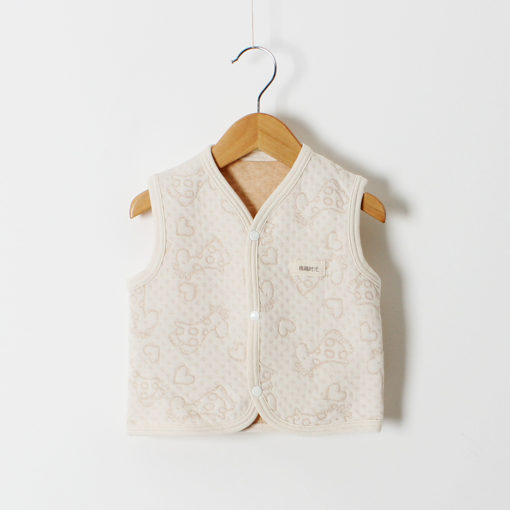 宝宝彩棉空气层小马甲a类婴幼儿男女儿童坎肩春秋0-1-3岁背心