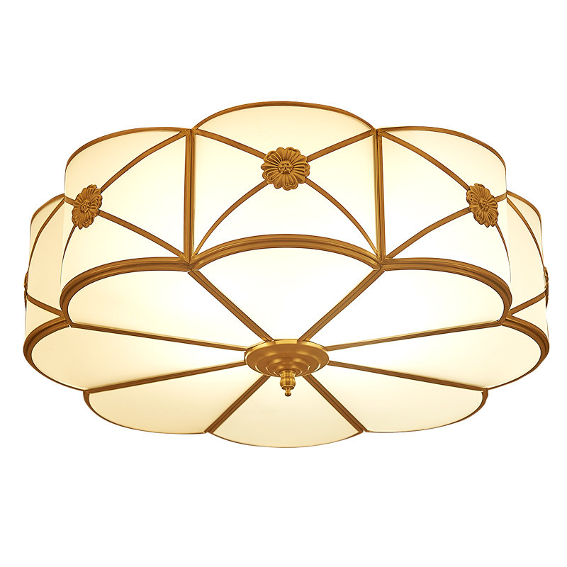 欧式吸顶灯卧室灯圆形简欧客厅过道灯led玄关阳台灯灯饰美式灯具