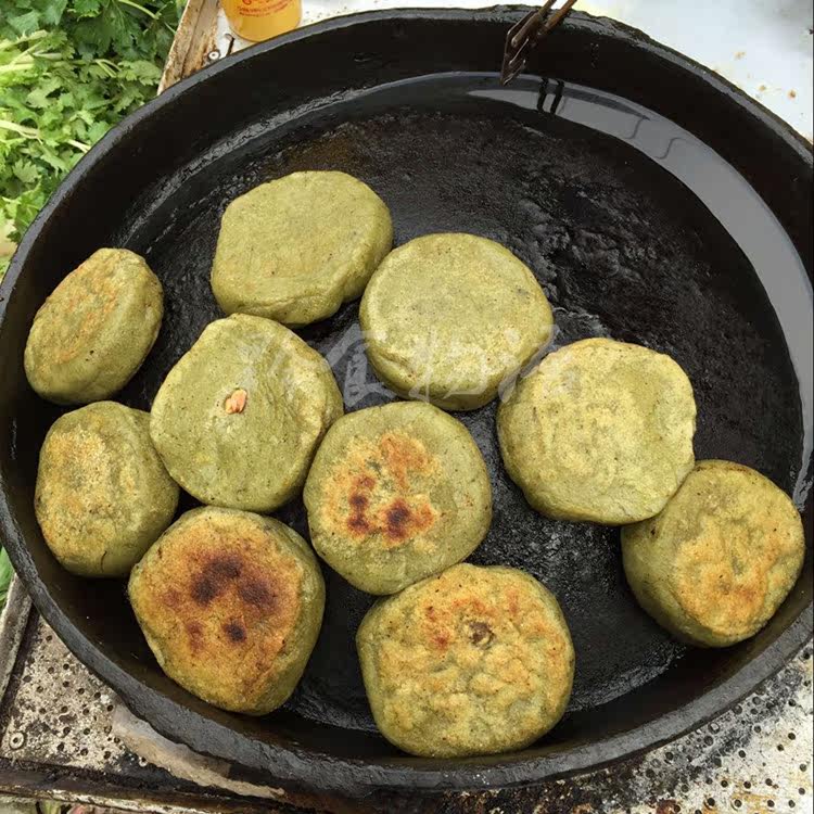 贵州农家特色甜味清明粑清明草火草粑粑清明节传统小吃毛草粑3个