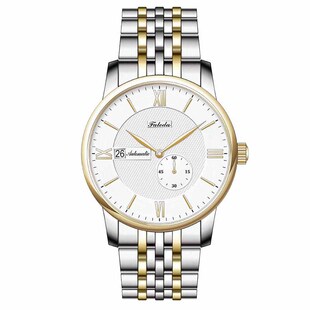 机械表 飞力达/faleda 全自动休闲腕表 男士商务钢带日历机械表男表