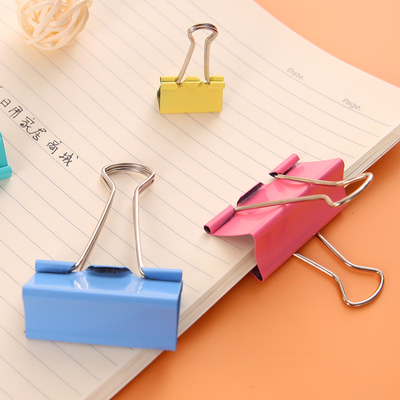 长尾夹书夹子燕尾夹文件夹子铁夹子票据夹小夹子票夹文具包邮