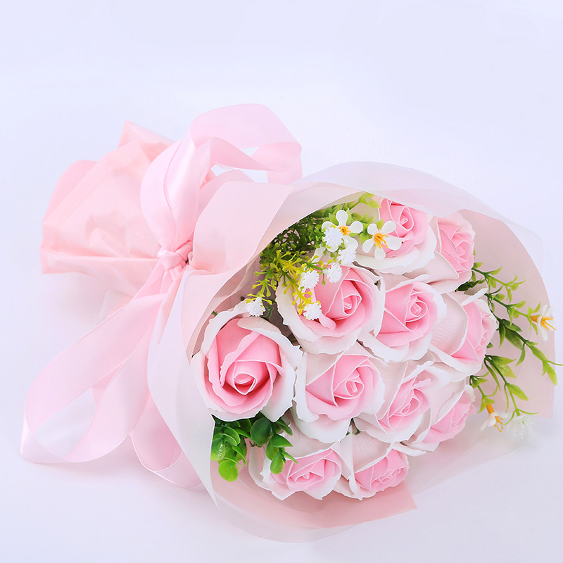 母亲节礼物实用送妈妈创意惊喜康乃馨仿真花母亲节礼盒肥皂香皂花