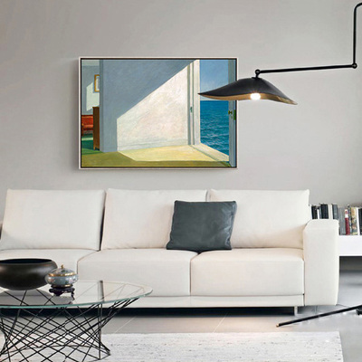 柏轩 靠海的房间 现代客厅装饰画餐厅卧室挂画背景墙壁画风景油画