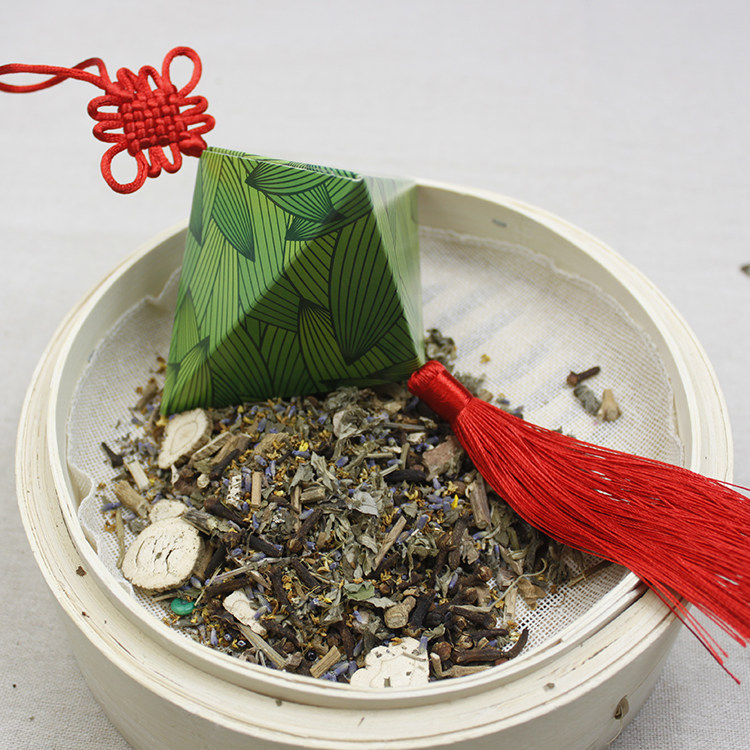 端午粽子香包香囊端午节作业亲子diy手工艾草填充材料包印刷粽叶