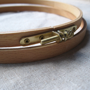 绣绷实木绣绷苏绣工具圆形绣花绷直径18厘米外贸出口品质