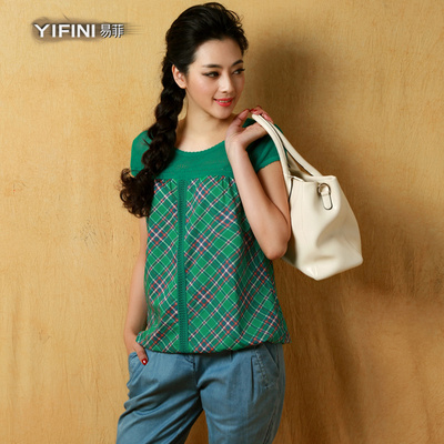 易菲女装特价正品夏装新款 30 40岁镂空套头毛衫毛衣女y132m049