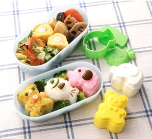 模具 小动物便当饭团模具小象小鱼小熊饭团便当diy模具 日本直入