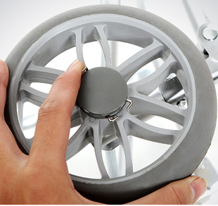 车轮26省包邮购物车轮子三角轮 水晶轮 买菜车 手拉车 爬楼轮 小车轮