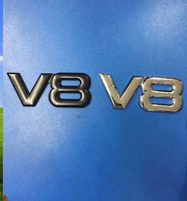 适用于雷克萨斯lx rx nx gx改装后尾箱大排量v8金属数字贴车标志