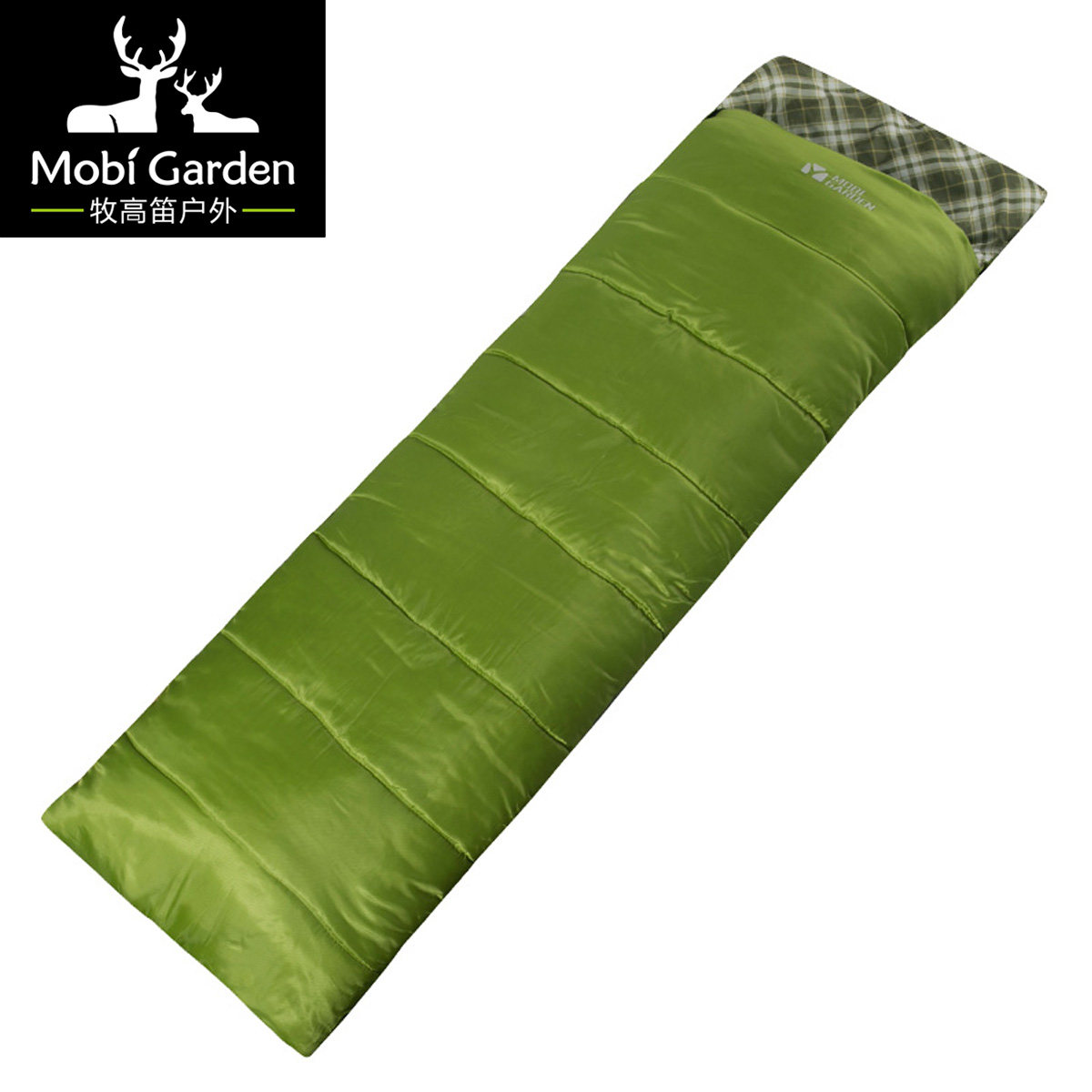 牧高笛户外装备 登山露营保暖防寒单人信封式中空棉可拼接睡袋qy