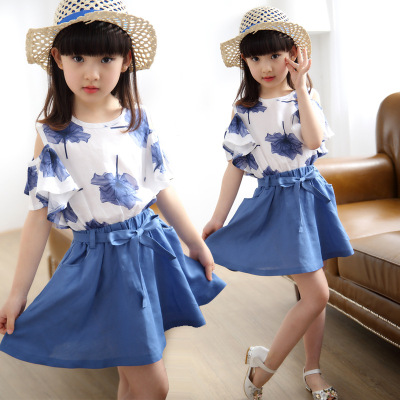 10-13岁女童装中大童套装12小学生7夏装连衣裙8女孩衣服6儿童裙子
