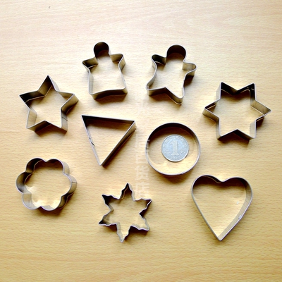 多种形状 不锈钢饼干模具 心形花型蔬菜水果切花器翻糖蛋糕压花模