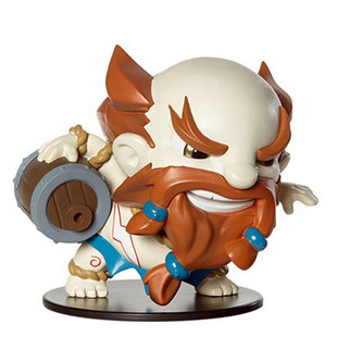 手办 盒装模型手办10cm 英雄联盟周边北美官方q版手办lol酒桶古拉加斯