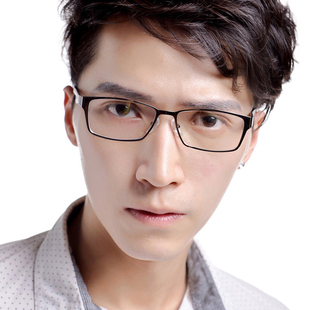 男女潮款斯文艺金属近视眼镜框成品大脸小框配眼睛框架防辐射蓝光