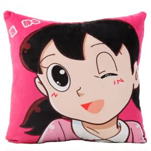 娇子 舒柔娇子 静香 哆啦a梦彩印抱枕靠垫男女生情人节日礼物 手捂