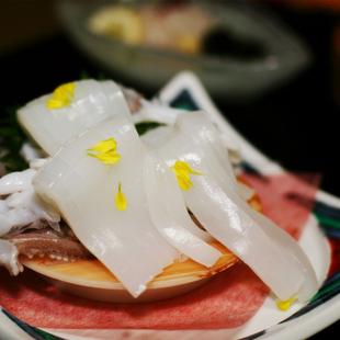 西非墨鱼片寿司火锅食材冰冻新鲜海鲜96克