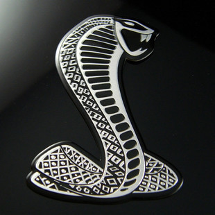福特野马眼镜蛇中网标金属蝰蛇车标个性改装车身侧门装饰车眼镜蛇