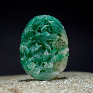 玉石王朝精品独山玉南阳玉独玉天蓝吊坠挂件牌子喜气富贵特价包邮