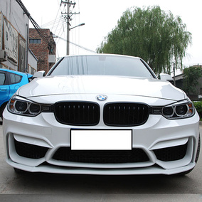 适用宝马5系 三色中网 钢琴烤漆 宝马中网 5系黑色中网f18前中网