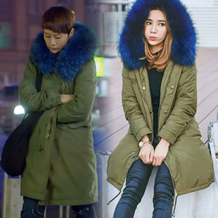小别离海清明星同款韩国东大门大毛领羽绒服女中长款加厚外套潮