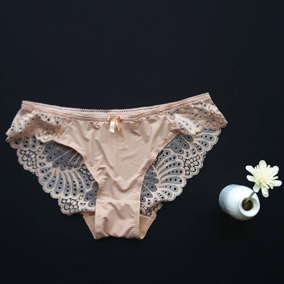 6条包邮性感欧美冰丝女士内裤可爱蝴蝶结冰丝蕾丝低腰女内裤