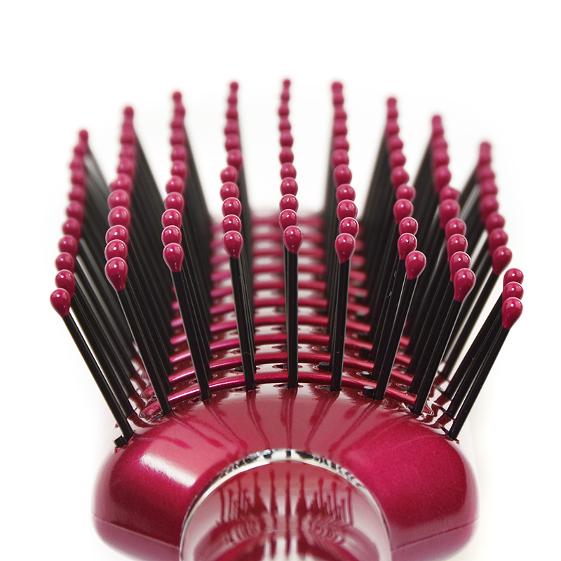 maggie玫姬滚玫红大卷发梳排骨梳子卷发梳滚梳造型梳美发工具梳