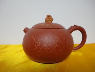紫砂壶 宜兴紫砂壶茶壶 王丽君手制西施壶 工艺美术师 纯手工绣狮壶