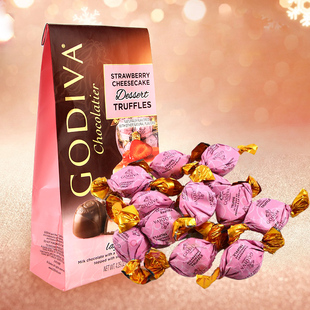 美国godiva歌帝梵甜点松露巧克力119g岩溶蛋糕焦糖奶油草莓奶酪