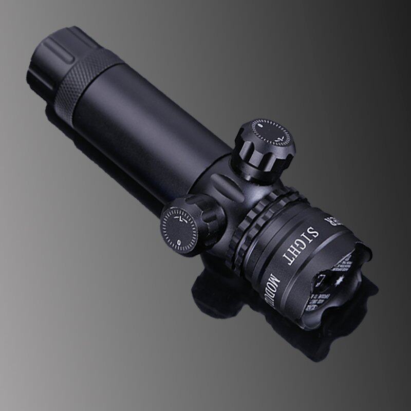 可调节红外线瞄准器高清抗震十字镜打猎强光夜视红绿激光防震绿色