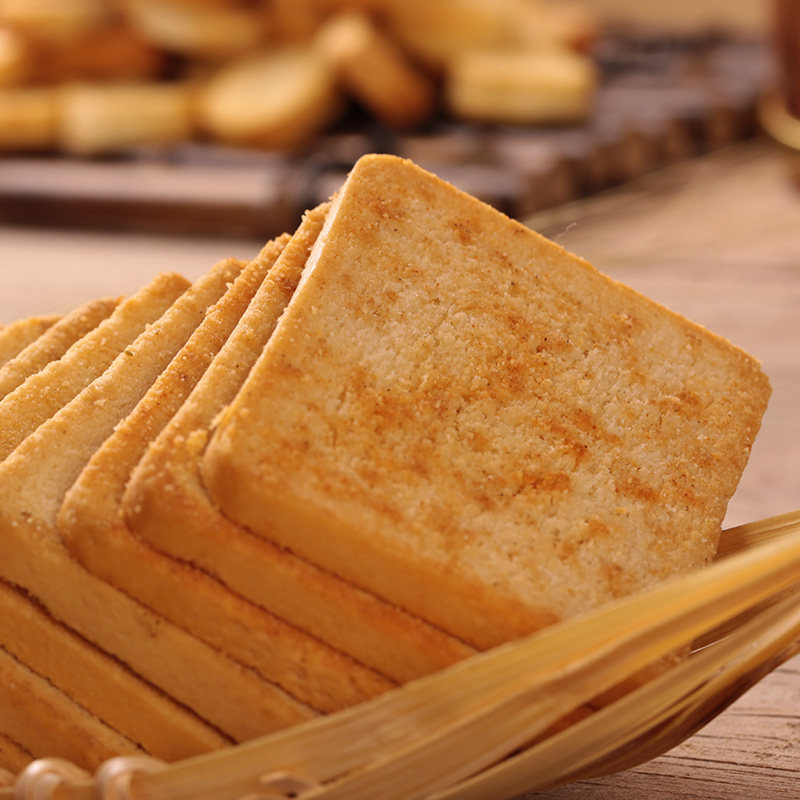 米多奇烤馍片整箱2kg早餐零食品清真烤香馍片饼干粗粮馒头片2000g