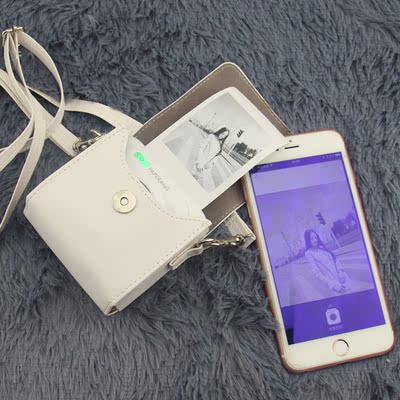 喵喵机打印机保护壳水晶壳保护袋口袋照片打印机保护壳pu保护套