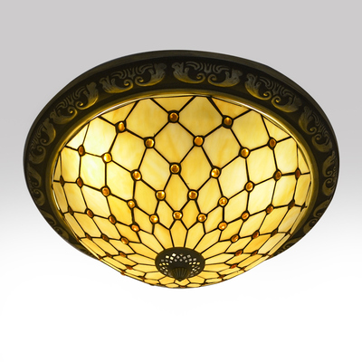 蒂凡尼复古吸顶灯地中海创意灯饰卧室客厅走廊玄关阳台门厅灯具